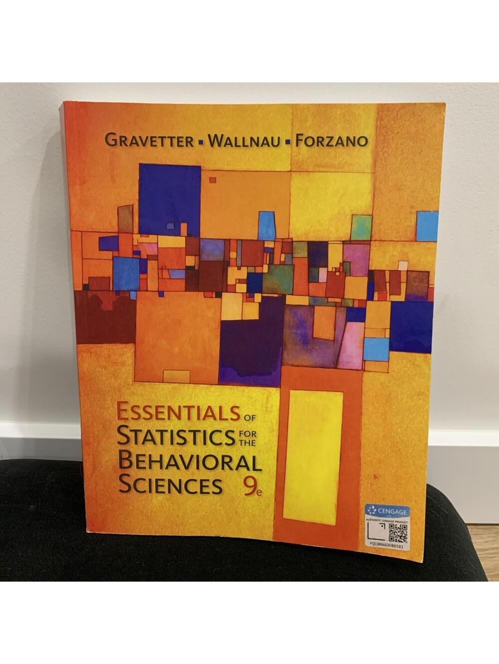 Essentials of Statistics for the Behavioral Sciences 9th Edition EUC
